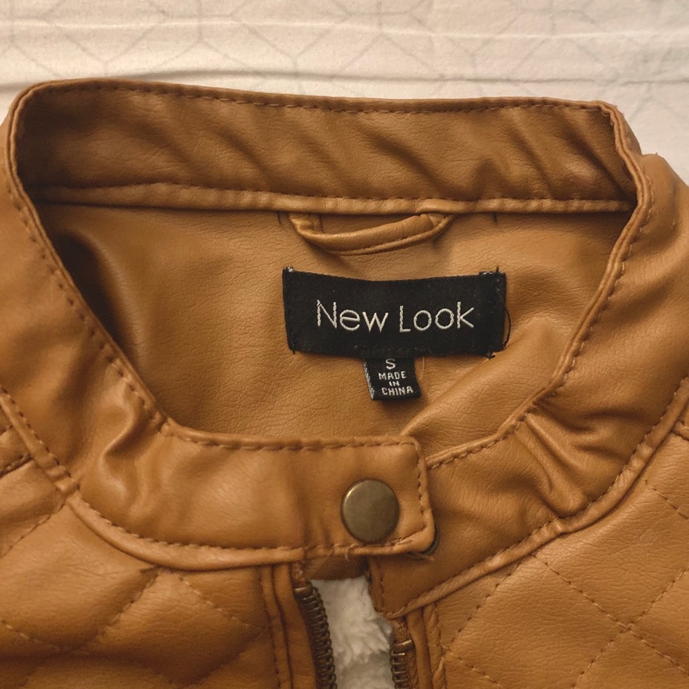 camel leather jacket - Picture 4 of 5